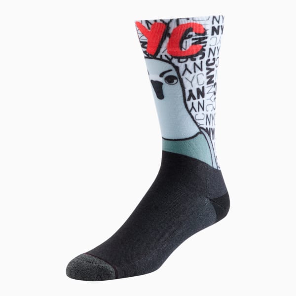 Unisex Crew Socks [1 Pair], BLACK / RED, extralarge